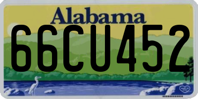 AL license plate 66CU452