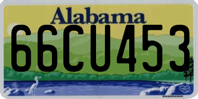 AL license plate 66CU453