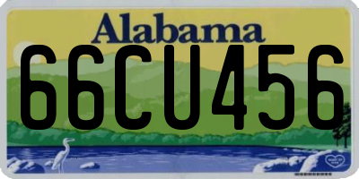 AL license plate 66CU456