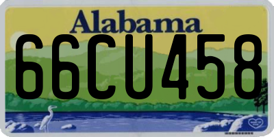 AL license plate 66CU458