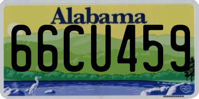AL license plate 66CU459