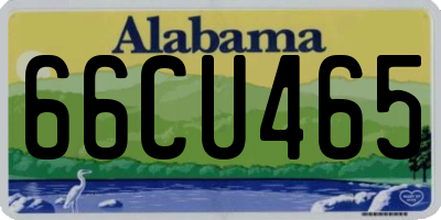 AL license plate 66CU465