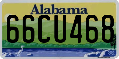 AL license plate 66CU468
