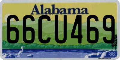 AL license plate 66CU469