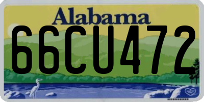 AL license plate 66CU472
