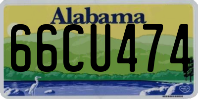 AL license plate 66CU474