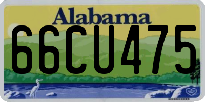AL license plate 66CU475