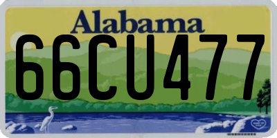 AL license plate 66CU477