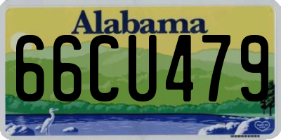 AL license plate 66CU479