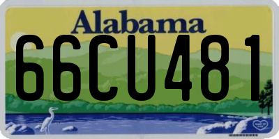 AL license plate 66CU481