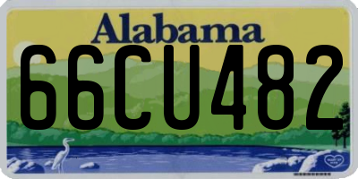 AL license plate 66CU482
