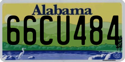AL license plate 66CU484