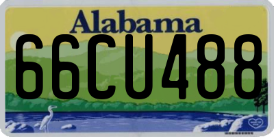 AL license plate 66CU488