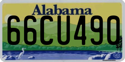 AL license plate 66CU490