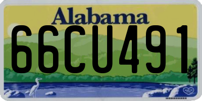 AL license plate 66CU491
