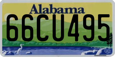 AL license plate 66CU495