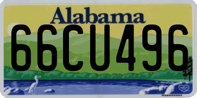 AL license plate 66CU496