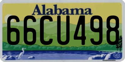 AL license plate 66CU498
