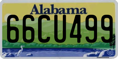 AL license plate 66CU499