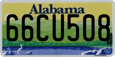 AL license plate 66CU508