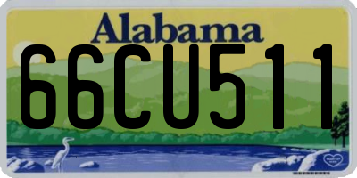 AL license plate 66CU511