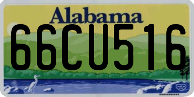AL license plate 66CU516