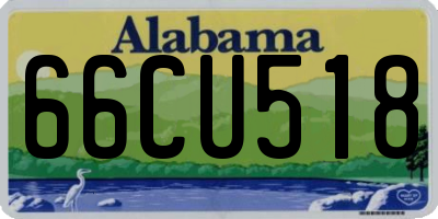 AL license plate 66CU518