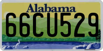 AL license plate 66CU529