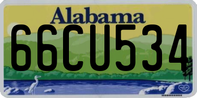 AL license plate 66CU534