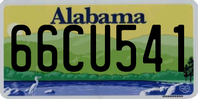 AL license plate 66CU541