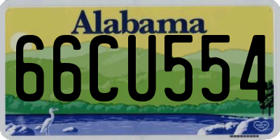 AL license plate 66CU554