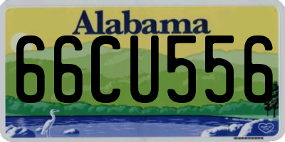 AL license plate 66CU556