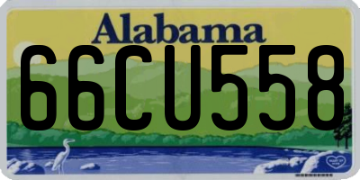 AL license plate 66CU558