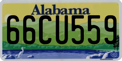 AL license plate 66CU559