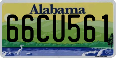 AL license plate 66CU561