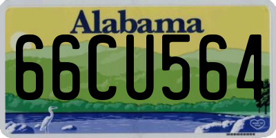 AL license plate 66CU564