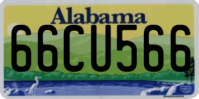 AL license plate 66CU566