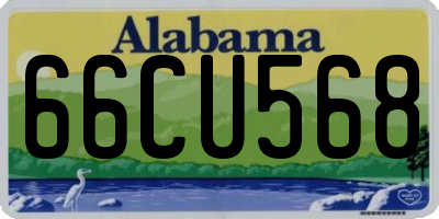 AL license plate 66CU568