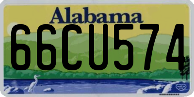 AL license plate 66CU574