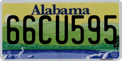 AL license plate 66CU595