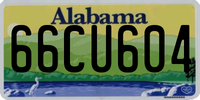 AL license plate 66CU604