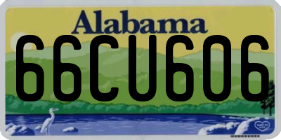 AL license plate 66CU606