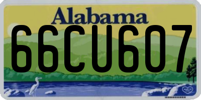 AL license plate 66CU607