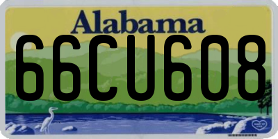 AL license plate 66CU608