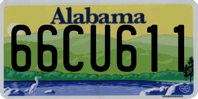 AL license plate 66CU611