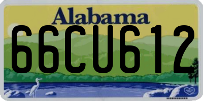 AL license plate 66CU612