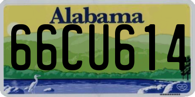 AL license plate 66CU614