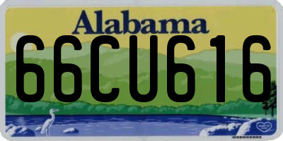 AL license plate 66CU616