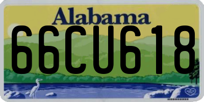 AL license plate 66CU618