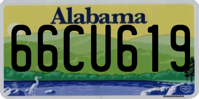 AL license plate 66CU619